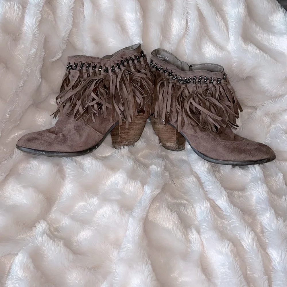 Not Rated Fringe Booties